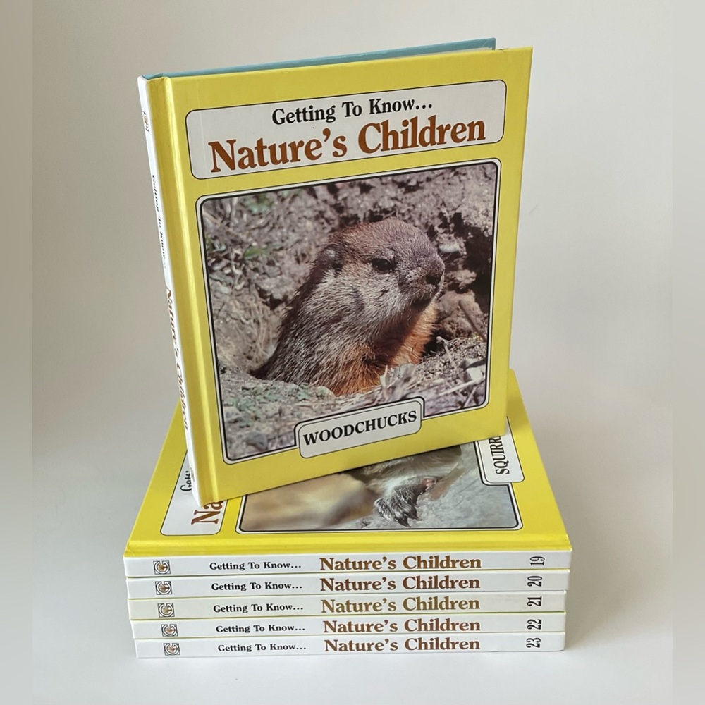 🍎 Vol. 18-23 Getting to Know... Nature's Children Set of 6
Hardcover Books 1985